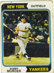 1974 Topps Baseball Cards      090      Bobby Murcer